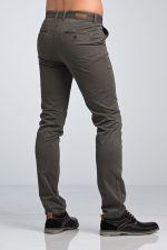 Ανδρικό Παντελόνι Chino Υφασμάτινο MASSARO Γκρι- Slim fit
