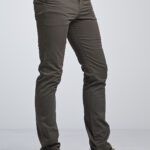 Casual Καθημερινό Μοντέρνο Ανδρικό Παντελόνι Chino Υφασμάτινο MASSARO Γκρι- Slim fit για όλες τις ηλικίες