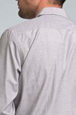 Γκρι Πουκάμισο PAPARAZZI με Τσεπάκι και Μικροσχέδιο - Classic Fit