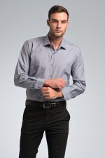 Γκρι Πουκάμισο PAPARAZZI χωρίς Τσεπάκι - Classic Fit