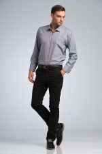 Γκρι Πουκάμισο PAPARAZZI χωρίς Τσεπάκι - Classic Fit