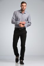 Γκρι Πουκάμισο PAPARAZZI χωρίς Τσεπάκι - Classic Fit