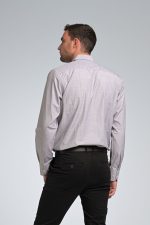 Γκρι Πουκάμισο PAPARAZZI με Τσεπάκι και Μικροσχέδιο - Classic Fit