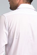 Λευκό Πουκάμισο PAPARAZZI με Μικροσχέδιο χωρίς Τσεπάκι - Slim Fit