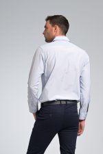 Μπλε Σιέλ Γαλάζιο Πουκάμισο PAPARAZZI χωρίς Τσεπάκι - Slim Fit στενή γραμμή