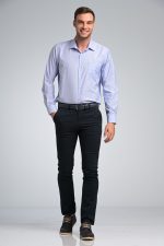 Σιέλ Fil-a-Fil Πουκάμισο PAPARAZZI με Τσεπάκι - Classic Fit