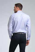 Σιέλ Fil-a-Fil Πουκάμισο PAPARAZZI με Τσεπάκι - Classic Fit