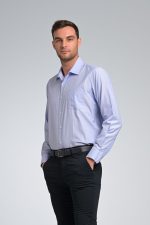 Σιέλ Fil-a-Fil Πουκάμισο PAPARAZZI με Τσεπάκι - Classic Fit