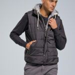 Αμάνικο Ανδρικό Μπουφάν PAPARAZZI με Κουκούλα