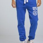 Ανδρικό Παντελόνι Φόρμας με Λάστιχο σε Ρουά Χρώμα