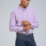 Ροζ Λιλά Πουκάμισο PAPARAZZI με Ρίγα και Τσεπάκι - Classic Fit