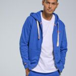 Ανδρικό Φούτερ Ζακέτα και Κέντημα σε Ρουά Χρώμα