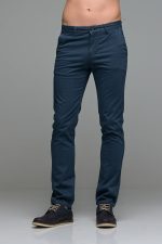 Καλοκαιρινό Ανδρικό Chino Παντελόνι MASSARO Μπλε Denim- Slim fit
