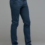 Καλοκαιρινό Ανδρικό Chino Παντελόνι MASSARO Μπλε Denim- Slim fit