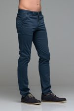 Καλοκαιρινό Ανδρικό Chino Παντελόνι MASSARO Μπλε Denim- Slim fit