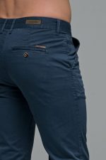 Καλοκαιρινό Ανδρικό Chino Παντελόνι MASSARO Μπλε Denim- Slim fit