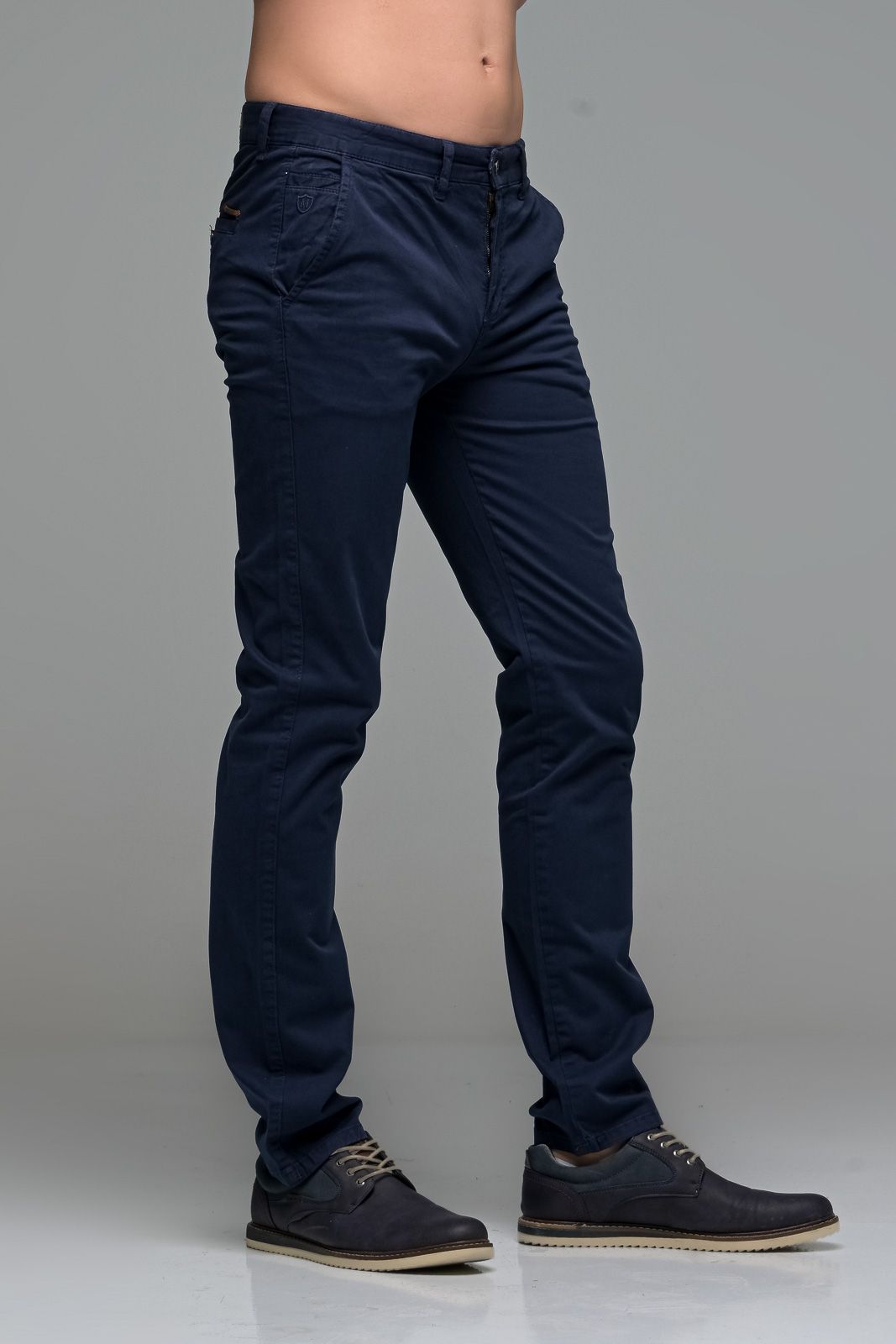 Καλοκαιρινό Ανδρικό Chino Παντελόνι MASSARO Μπλε- Slim fit
