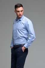 Μπλε Σιελ Ανοιχτόχρωμο Πουκάμισο PAPARAZZI με Τσεπάκι - Classic Fit