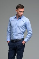 Μπλε Σιελ Ανοιχτόχρωμο Πουκάμισο PAPARAZZI με Τσεπάκι - Classic Fit