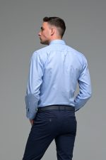 Μπλε Σιελ Ανοιχτόχρωμο Πουκάμισο PAPARAZZI με Τσεπάκι - Classic Fit