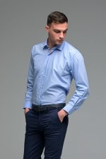 Μπλε Σιελ Ανοιχτόχρωμο Πουκάμισο PAPARAZZI με Τσεπάκι - Classic Fit