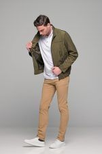 Αδιάβροχο Ανοιξιάτικο Ανδρικό Μπουφάν Πράσινο Χακί