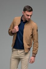 Ανδρικό Κοντομάνικο Πόλο Μπλε Navy SW με Μπλε Πατιλέτα- Slim Fit