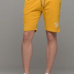 Φθηνή Αθλητική Μουσταρδί Ανδρική Μακό Βερμούδα Αθλητική καλοκαίρι