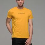 φθηνό καλοκαιρινό πράσινο κίτρινο Mustard ανδρικό κοντομάνικο T-SHIRT με Στάμπα