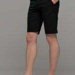 Μαύρη Ανδρική Βερμούδα Chino Βαμβακερή