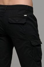 Ανδρική Cargo Βερμούδα με Τσέπες σε μαύρο χρώμα