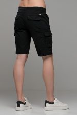 Ανδρική Cargo Βερμούδα με Τσέπες σε μαύρο χρώμα