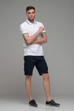 Ανδρική Cargo Βερμούδα με Τσέπες σε Μπλε Χρώμα