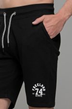 Μαύρη Ανδρική Μακό Βερμούδα Αθλητική Φθηνή Καλοκαιρινή