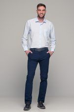 Σιελ Πουκάμισο PAPARAZZI με Τσεπάκι - Classic Fit - Image 6