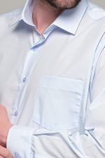 Σιελ Πουκάμισο PAPARAZZI με Τσεπάκι - Classic Fit - Image 2