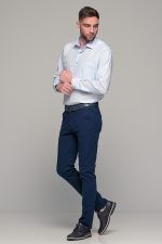 Σιελ Πουκάμισο PAPARAZZI με Τσεπάκι - Classic Fit - Image 7