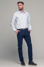 Σιελ Πουκάμισο PAPARAZZI με Τσεπάκι - Classic Fit - Image 8