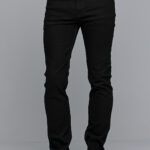 Denim μαύρο ανδρικό τζιν massaro με ελαστικό– Straight fit