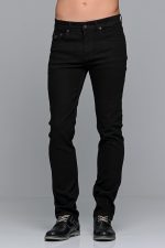 Denim μαύρο ανδρικό τζιν massaro με ελαστικό– Straight fit