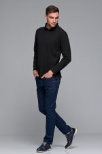 Denim ανδρικό τζιν massaro σκούρο μπλε με ελαστικό– Straight fit