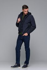 Denim ανδρικό τζιν massaro σκούρο μπλε με ελαστικό– Straight fit