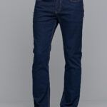 Denim ανδρικό τζιν massaro σκούρο μπλε με ελαστικό– Straight fit