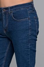 Denim ανδρικό τζιν massaro μπλε με ελαστικό– Straight fit