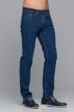 Denim ανδρικό τζιν massaro μπλε με ελαστικό– Straight fit