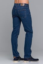 Denim ανδρικό τζιν massaro μπλε με ελαστικό– Straight fit