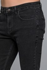 Denim γκρι ανδρικό τζιν massaro με ελαστικό– Straight fit
