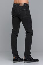 Denim γκρι ανδρικό τζιν massaro με ελαστικό– Straight fit