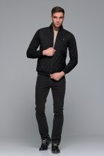 Denim γκρι ανδρικό τζιν massaro με ελαστικό– Straight fit