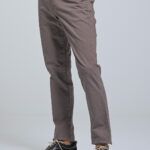 Γκρι ανδρικό παντελόνι chino AV- Straight fit